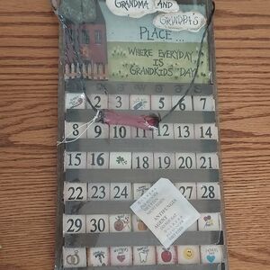 NEW! Grandma and Grandpa's Decorative Wood Calendar,from A Craft Show